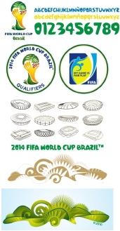 Fonte oficial da copa do mundo de 2014, “Pagode”