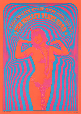 Poster Neon Rose de Victor Moscoso